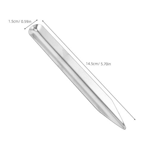3pcs Stainless Steel Lab Spatula Dual-end Bead Scoop with Rounded and Pointed Curved Ends for Mixing Transferring Powders Pastes and Jewelry in Classroom and Laboratory Use in Saudi Arabia