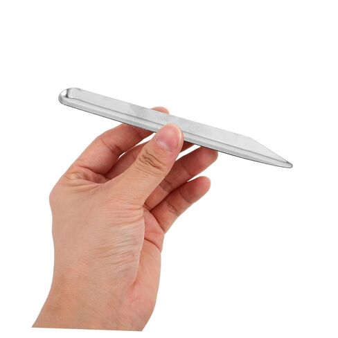 3pcs Stainless Steel Lab Spatula Dual-end Bead Scoop with Rounded and Pointed Curved Ends for Mixing Transferring Powders Pastes and Jewelry in Classroom and Laboratory Use in Saudi Arabia