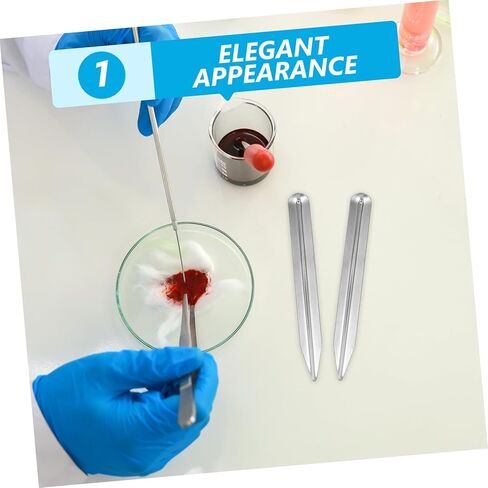 3pcs Stainless Steel Lab Spatula Dual-end Bead Scoop with Rounded and Pointed Curved Ends for Mixing Transferring Powders Pastes and Jewelry in Classroom and Laboratory Use in Saudi Arabia