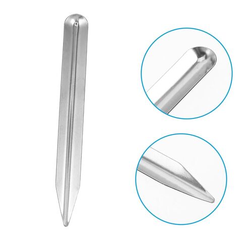 3pcs Stainless Steel Lab Spatula Dual-end Bead Scoop with Rounded and Pointed Curved Ends for Mixing Transferring Powders Pastes and Jewelry in Classroom and Laboratory Use in Saudi Arabia