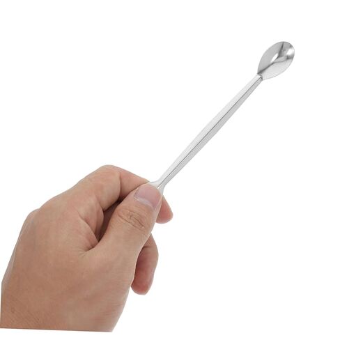 10pcs Double-Ended Stainless Steel Lab Spoons Micro Sampling Spatula Square Flat Scoop for Precise Reagent Measuring and Mixing in Laboratory and Medical Use in Saudi Arabia