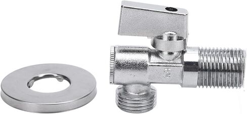 Dioche Angle Stop Valve Angle Stop Valve Brass 1/4 Quarter Turn G1/2in Inlet G1/2in Outlet Water Shut Off for Kitchen, Bathroom, Sink & Toilet in Saudi Arabia