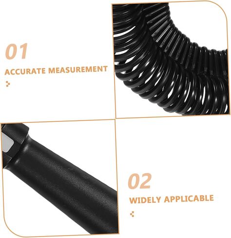 MUCKLILY Ring Size Measurement Tool Set 2-15 Ring Mandrel 0-13 Finger Gauge Kit Black Accurate Jewelry Sizer for Personal and Professional Use in Saudi Arabia