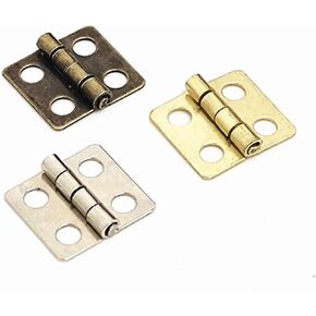 حافظة صغيرة متينة لخزانة بيت الدمى باب مفصلي صغير تجهيزات أثاث تزيين 20 قطعة (20 قطعة برونزية) in Kuwait