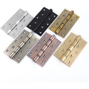 المفصلي 4 بوصة 304 فتحة مسطحة تحمل ورقة متحركة صامتة خزانة باب خشبية قابلة للطي 1 قطعة (الفولاذ المقاوم للصدأ ناتو) in Kuwait