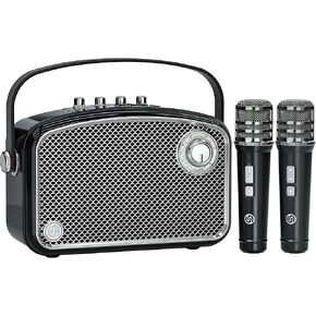 مضخم صوت قوي بقدرة 120 وات مع 2 ميكروفونات UHF، ومكبرات صوت بلوتوث مع ضبط الجهير/التردد/الصدى، ونظام سماعات PA صغير، وآلة كاريوكي للبالغين، والمعلمين، والتحدث أمام الجمهور، والأحداث in Kuwait