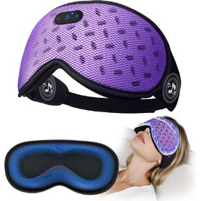 سماعات قناع النوم بلوتوث 5.4 مع ضغط ساخن وبارد ثلاثي الأبعاد قابل للإزالة، قناع عين مرجح TOPOINT ناعم، تبريد مسامي للنساء والرجال، نوم عميق، استرخاء، عيون متعبة، الصداع النصفي، السفر في المكتب in Kuwait