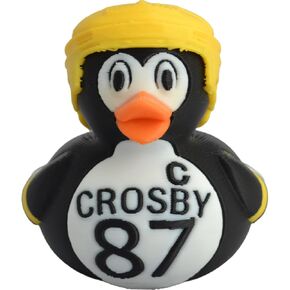 Pittsburgh Hockey Stick Duck/Black with White & Gold Hard Plastic Figure in Kuwait