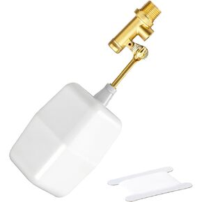 1PCS 3/8" NPT Male Water Float Valve, Automatic Fill and Water Level Control Valve, with Brass Adjustable Arm, for onds, Fountains, Tanks & Aquariums in Kuwait