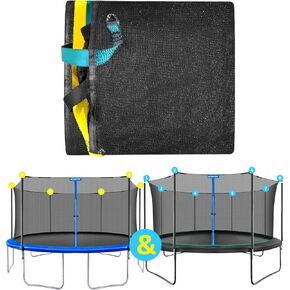 Zoomster Trampoline Enclosure Net, Replacement Safety Enclosure Net Suitable for Round Trampoline with Both 6 Poles and 8 Poles, Breathable and Weather-Resistant in Kuwait