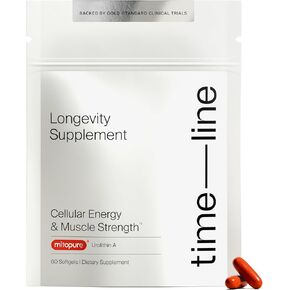 Timeline Mitopure Urolithin A Supplement Softgels - Clinically Proven Support for Healthy Aging and Cellular Renewal - Mitoceutical for Muscle Support and Longevity in Saudi Arabia