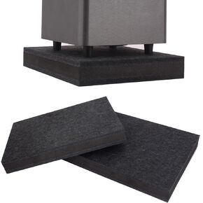 2 حزمة من وسادات عزل شاشة الاستوديو مقاس 8 بوصة - 10 بوصة وسادات عزل مكبر الصوت - 2 بوصة سميكة 3 طبقات مكبر صوت رغوي مضخم صوت وسادة عزل مضخم الصوت لتقليل الاهتزاز (15.75 بوصة × 12 بوصة) in Kuwait