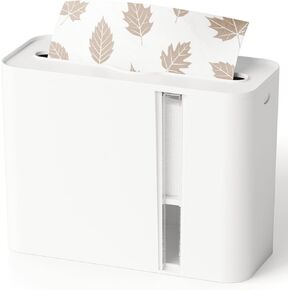 موزع مناشف ورقية بدون لمس من Yieach لكونترتوب الحمام، المنزل والمطبخ، موزع مناشف يد تجاري أبيض متعدد الطيات لـ Z-fold، مطوي، ثلاثي الطي، منديل، طية C، حامل مناشف يد ثلاثي الطي، قطعة واحدة in Kuwait