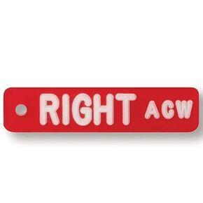 X-Ray Markers (Mark-Clear Plastic) - Blue, White Letters, Left ONLY, 3/8" Lead Letter "L" in Saudi Arabia