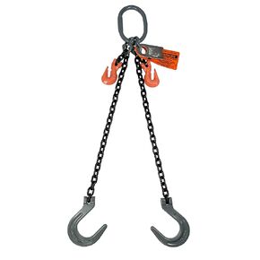 Advantage Rigging - Chain Sling - 1/2" x 5' Double Leg with Foundry Hook and Adjuster - Grade 100 in Kuwait