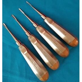 4 PCS Straight Dental EXTRACTING Extraction LUXATING Elevator German Stainless Steel in Kuwait