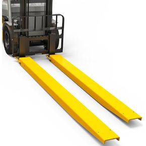 AUTOSAVER88 92 Inch Forklift Extensions for 4.5" Width Forklift Trucks, Heavy Duty Steel Pallet Fork Extensions 1 Pair, Compatible with Forklifts and Loaders, Fork Extender Reach, Yellow in Kuwait