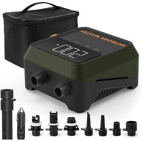 OutdoorMaster The Cachalot 2 Paddle Board Pump, 20PSI High Pressure SUP Air Pump, 12V DC Car Connector for Inflatable SUP Boards, Dual Stage Inflation & Auto-Off, Deflation Function in Saudi Arabia