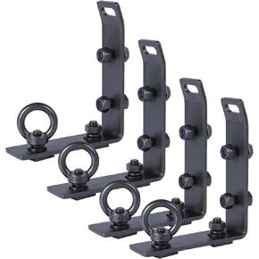 توقف التحميل عن قضيب متقاطع للشاحنة على شكل حرف T، دعامة سقف من الفولاذ المقاوم للصدأ 304، سهلة التركيب بدون حفر، للسلالم وزوارق الكاياك والزلاجات والشاحنات الصغيرة وأصحاب سيارات الدفع الرباعي - 4 عبوات in Kuwait