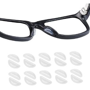 وسادة أنف زجاجية متوافقة مع Ray-Ban Meta Wayfarer، وسادات أنف من السيليكون مضادة للانزلاق لنظارات Oakley Meta HSTN، وسادات أنف من السيليكون الناعم، 10 أزواج (شفافة) in Kuwait