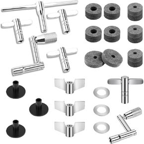 23pcs Cymbal Replacement Accessories Set with Drum Keys 5-Pack in Kuwait