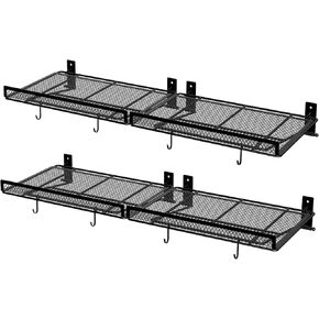BABKAS 2 Pack Garage Wall Shelving,16.5" x 12.2" Garage Shelving Wall Mounted for Garage, Office,Laundry Room,Basement,Closet and Kitchen, Holds Up to 160 Lbs in Saudi Arabia