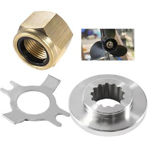VIF Propeller Installation Hardware Kits Compatible with Mercury/Mariner 30HP 40HP 48HP 50HP 55HP 60HP Engine, 12‑835467, 14‑816629Q, 11‑827614,13 Spline Tooth, Thrust Washer/Tab Washer/Nut Included in Kuwait