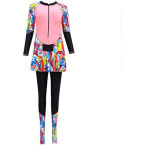 بدلة ركوب الأمواج النسائية، بدلات غوص كاملة للسيدات، بدلة غطس من قطعة واحدة للسيدات، بنطلون بأكمام طويلة، بدلة غوص رياضية واقية من الشمس، ملابس سباحة للرياضات المائية للبالغين in Kuwait