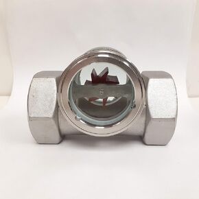 مؤشر تدفق البصر PRM، 2 بوصة FNPT، هيكل من الفولاذ المقاوم للصدأ 316، ختم PTFE ودافع أحمر، أقصى ضغط 232 رطل لكل بوصة مربعة، أقصى درجة حرارة 212 درجة فهرنهايت، مراقب تدفق السائل البصري لأنظمة الأنابيب الصناعية in Kuwait