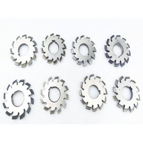 DP14 PA14-1/2 Bore22 No. 1-8 Involute Gear Cutters+ 22mm R8 Shank Milling Arbor in Saudi Arabia