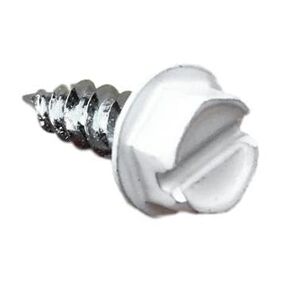 SCREWIT White Gutter Screws #8 x 1/2 Inch – Downspout & Zip Screws, Self-Drilling Sheet Metal Screws with 1/4" Hex Head, Color-Matched for Gutter Repair & Installation (25 Pack) in Saudi Arabia