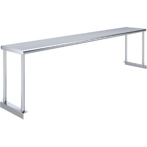 AmGood 12" Wide x 72" Long x 18" High. Stainless Steel Single Overshelf for 72" Long Prep Table in Kuwait