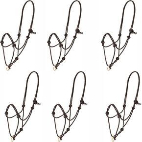 Jeffers Equine Poly Rope Halter for Horses – 3/8 Inch Black Knotted Rope Halter with Brass Plated Lead Ring, Training, Riding, Ground Work, Barn, Equestrian, Perfect 1 Pack in Kuwait