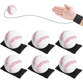 4 قطع من كرات المعصم على الخيط، كرة ارتدادية مع حزام لهدايا فريق البيسبول، هدايا حفلات البيسبول، تمرين المعصم والأنشطة الخارجية الممتعة للبالغين in Kuwait