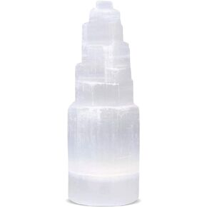 برج كريستال سيلينيت 15 سم، حجر تأمل ناطحة سحاب عالي الطاقة، كريستال علاجي لاسلكي 2-4 رطل. in Kuwait