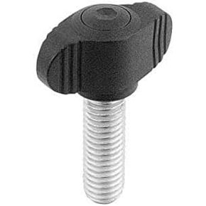 Mini Wing Knob, Ext, M6, 0.39 in, 0.99 in Saudi Arabia