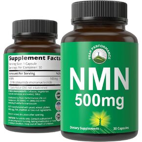 NMN Supplement Ultra High Strength Stabilized Nicotinamide Mononucleotide 500mg Per Capsule. 2 Capsules = 1,000mg of NMN. Boost NAD Levels. Healthy Aging NAD+ Supplements for Men and Women in Kuwait
