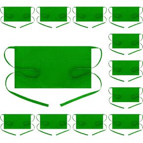 مريلة خصر من بوهارز مع 3 جيوب - مآزر قصيرة لخادم النادلة باللون الأسود in Kuwait