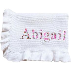 بطانية صغيرة لحاف الطفل ، بطانية طفل مخصصة مخصصة مع اسم مطرز ، لحاف ، لحاف فائق الناعم والميدي مع حافز استحمام استحمام استحمام (نمط 1) in Kuwait