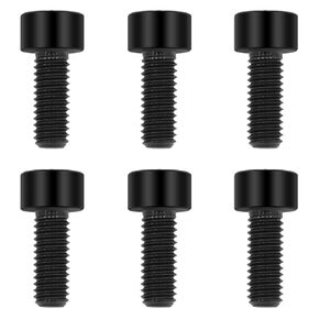 براغي تيتانيوم خفيفة الوزن M6x15 - براغي ذات مقبس سداسية للترقيات الحرجة للوزن | مثبتات مقاومة للتآكل لدراجات MTB/الطرق، والدراجات النارية | أزرق محروق (6 قطع) in Kuwait