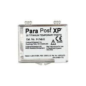 Coltene Whaledent P746-5 ParaPostXP Temporary Titanium Posts .050 Red 20/Pk in Kuwait