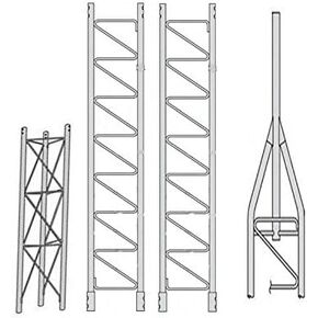 ROHN 45SS030 45G Series 30' طقم برجي ذاتي الدعم، بدون ثلج in Kuwait