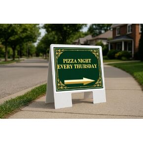 ليلة البيتزا كل خميس عيد القديس باتريك البرسيم الأيرلندي سهام ذهبية فاخرة على شكل حرف A من جانب واحد مقاس 23 × 23 بوصة. in Kuwait