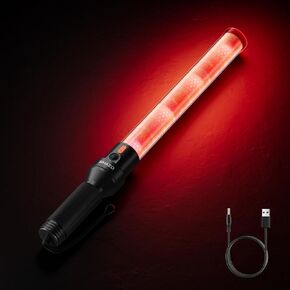 حزمة واحدة من عصا المرور مقاس 16 بوصة، عصا التحكم في حركة المرور القابلة لإعادة الشحن مع وضعين وامضين، عصا أمان المرور متعددة الوظائف للمطار ومواقف السيارات وتوجيه السيارة in Kuwait