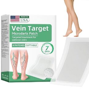 Vein Target Microdarts Patch, Professional Varicose Veins Treatment for Legs, Healrize Vein Target Patch, Natural Ingredients Leg Treatment for All Skin Types in Kuwait