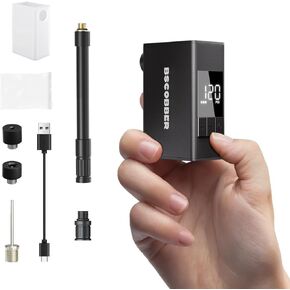 مضخة دراجة ذكية صغيرة، مضخة كهربائية مع أوضاع محددة مسبقًا، مضخة إطارات كهربائية لاسلكية 120 رطل لكل بوصة مربعة مع شاشة رقمية ± 0.1 رطل لكل بوصة مربعة، مضخة هواء محمولة ذات إيقاف تلقائي للدراجات الجبلية على الطرق in Kuwait