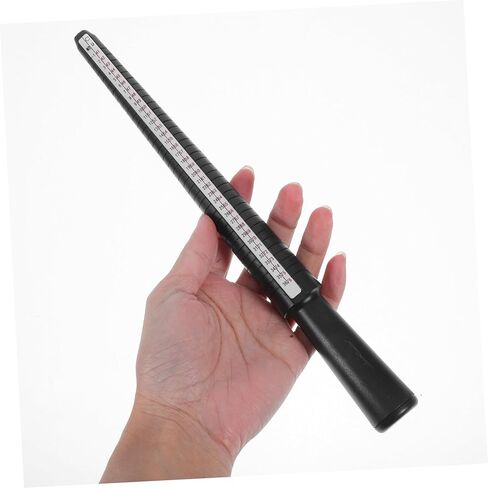 OUNONA Black Ring Measurement Tool Set 2-15 Ring Sizer Mandrel 0-13 Finger Gauge Accurate Sizing Tool for Jewelry Making and Personal Use in Saudi Arabia