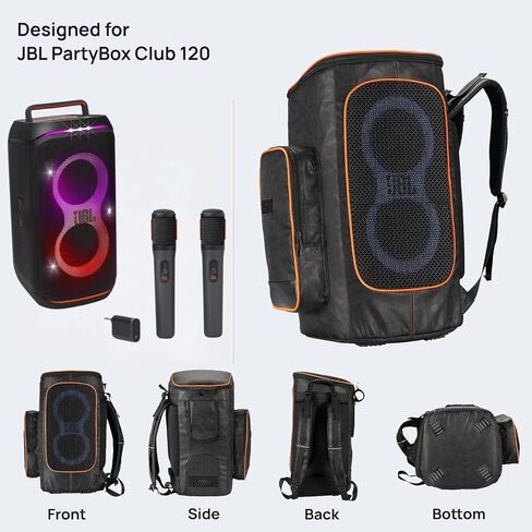 غطاء مكبر صوت على الظهر JBL PartyBox Club 120 متوافق مع JBL PartyBox 120(2024)، حقيبة حمل مكبر صوت محمول (حقيبة فقط) in Kuwait