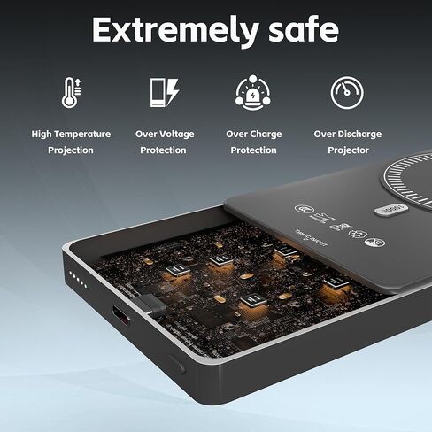 شاحن محمول من Sle-Tech مع Cables In Slim Portable Charger Bank 4 مخرجات 3 IUtputs مع حزمة بطارية سفر عرض LED (10000 مللي أمبير في الساعة) in Kuwait