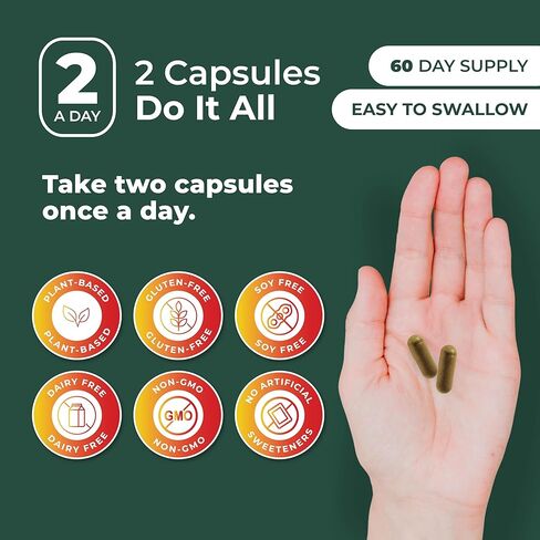 بيور بريميوم بربارين مع مركب القرفة السيلانية - 1500 مجم مكمل بربارين حمض الهيدروكلوريك والقرفة والكركم يدعم مستويات السكر في الدم بالفعل ضمن النطاق الطبيعي - كمية تكفي لمدة شهرين، 120 قيراط in Kuwait